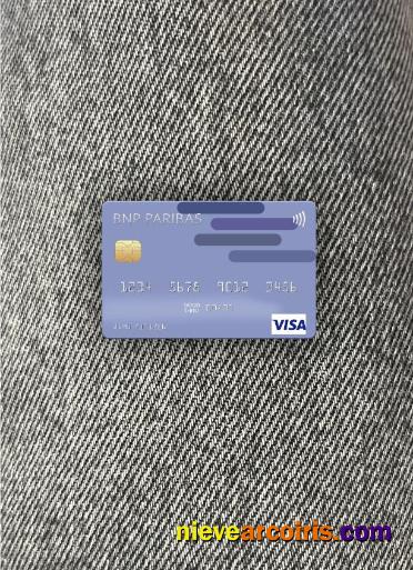 USA BNP Paribas Bank visa card photolook